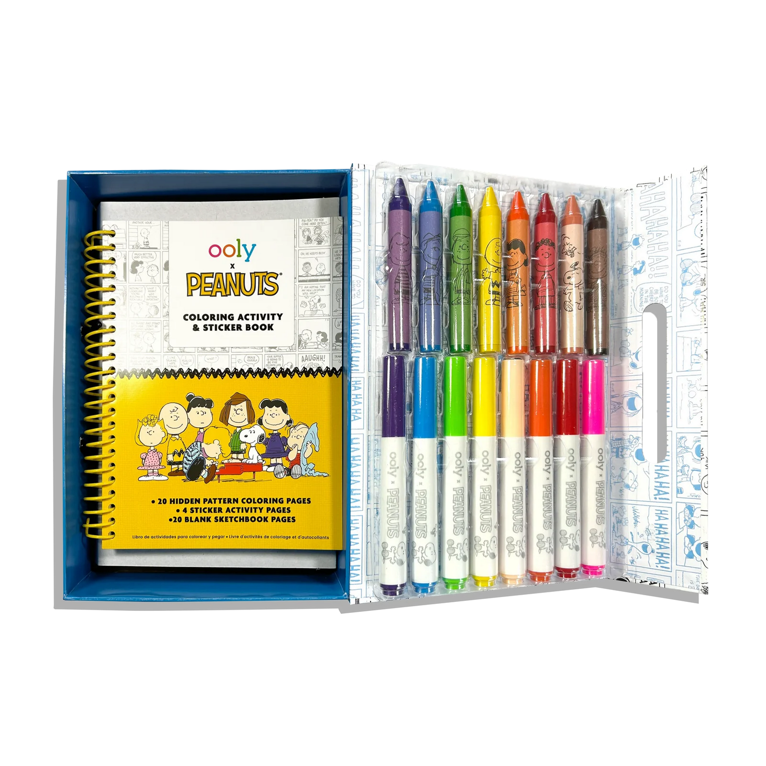 OOLY x Peanuts Coloring Activity & Sticker Kit
