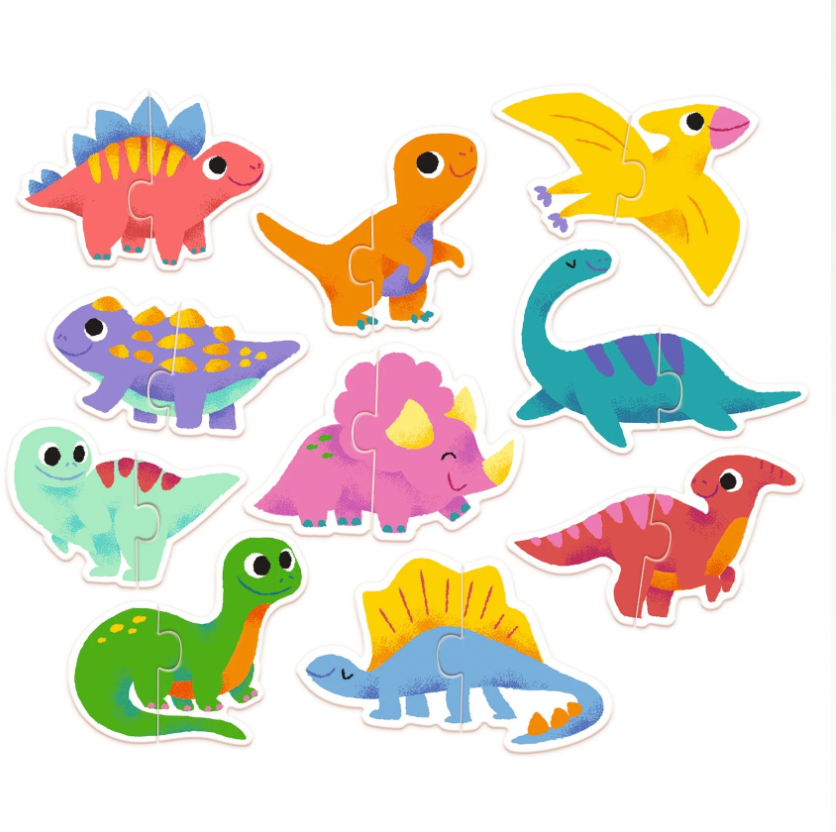 Dinos Puzzle Duo Matching Activity