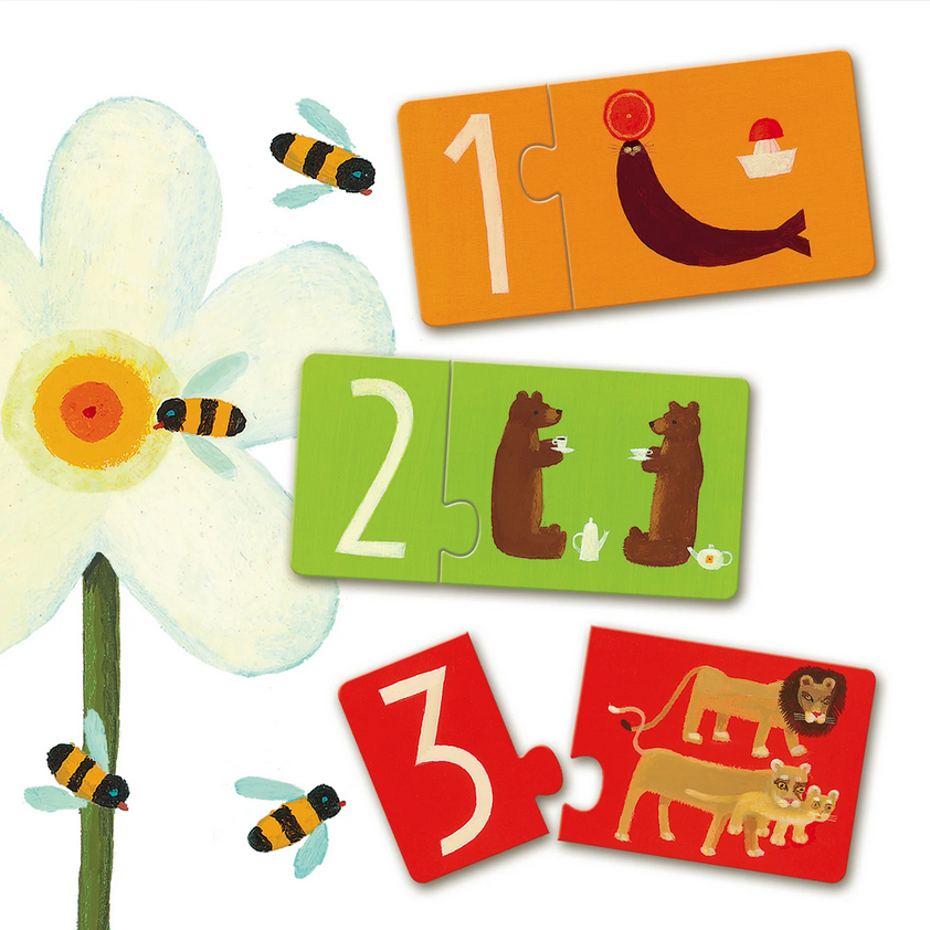 Numbers Puzzle Duo Matching Activity