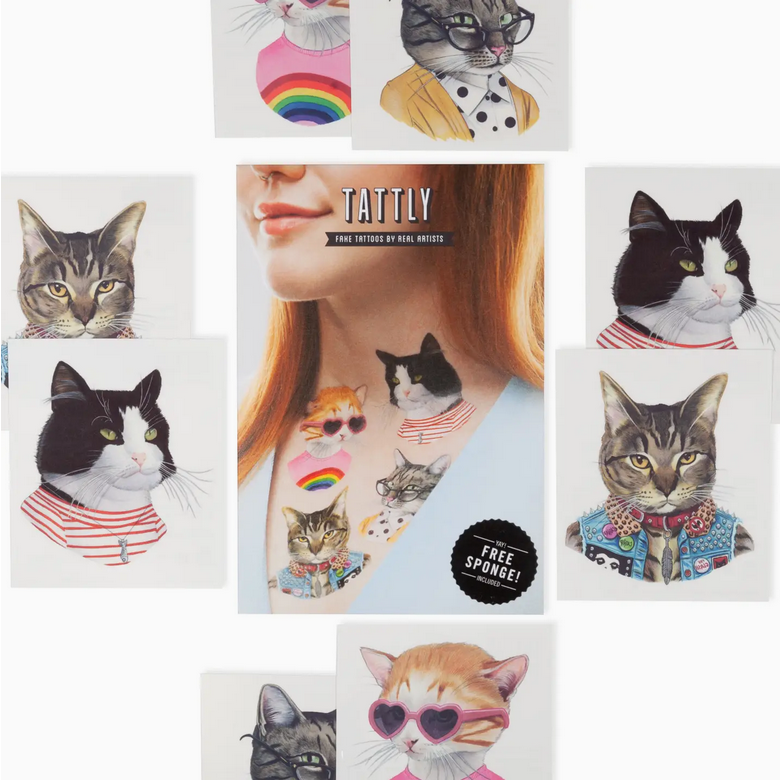 Cat Club Tattoo Set