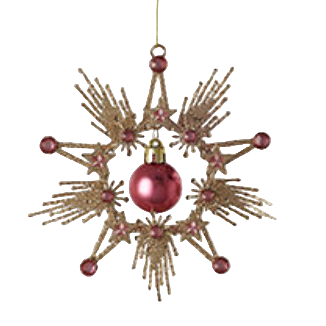 Starburst Dangle Ball Ornament