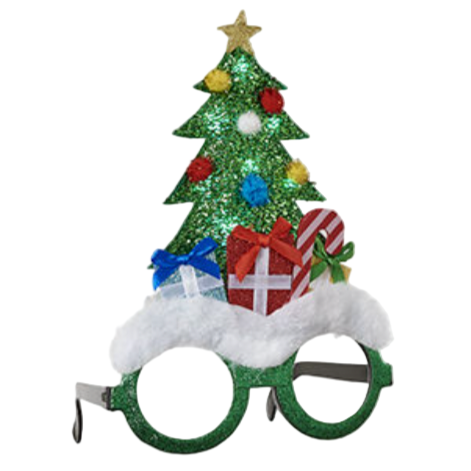 Lit Reindeer or Christmas Tree Glasses