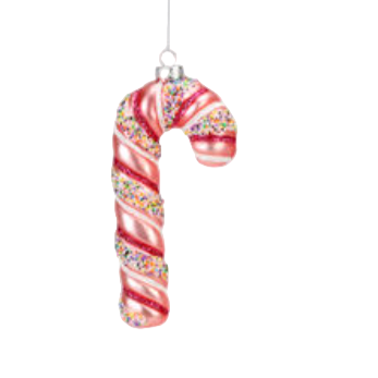 Glass Candy Cane Ornaments