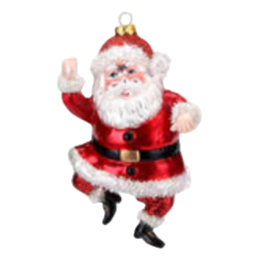 Bright Santa Ornament
