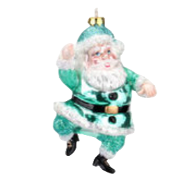 Bright Santa Ornament