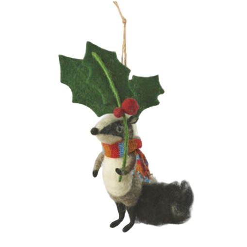 Forest Animal Wool Ornaments