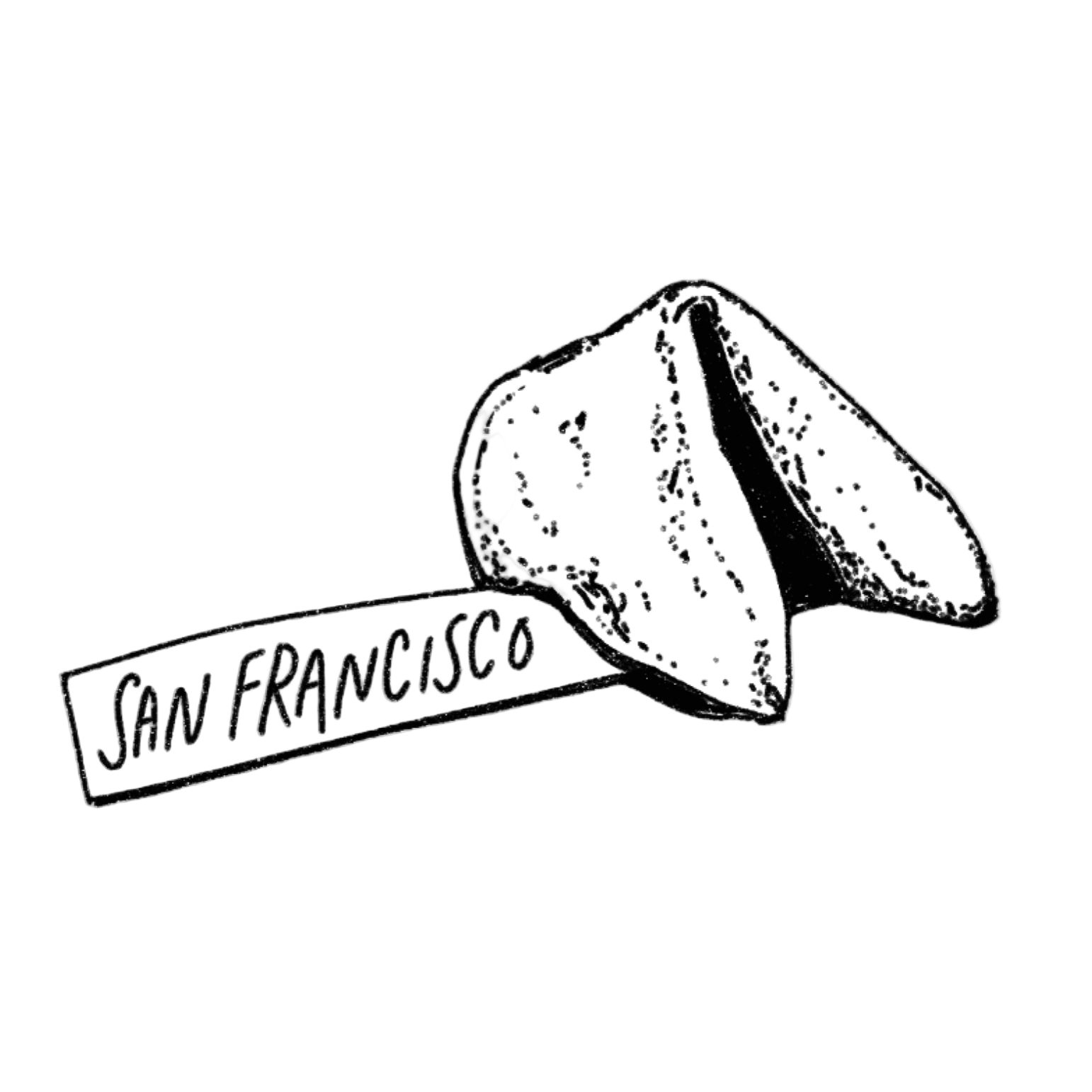 San Francisco Fortune Cookie : Baby Onesie (Coyote Brown)