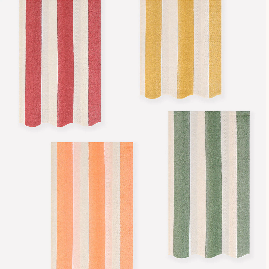 Fall Stripe Guest Towels (x16)