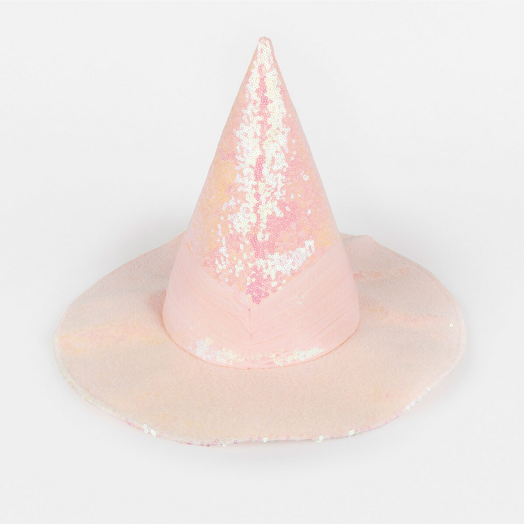 Pink Sequin Witch Hat