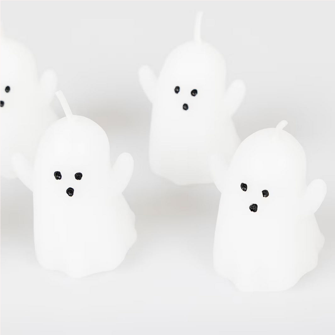 Mini Ghost Candles (x5)