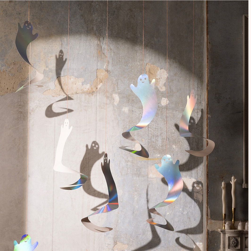 Spinning Ghost Decorations (x10)