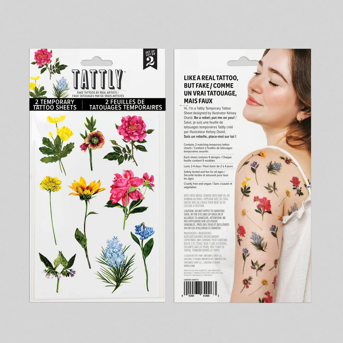 Garden Variety Tattoo Sheet -2pk