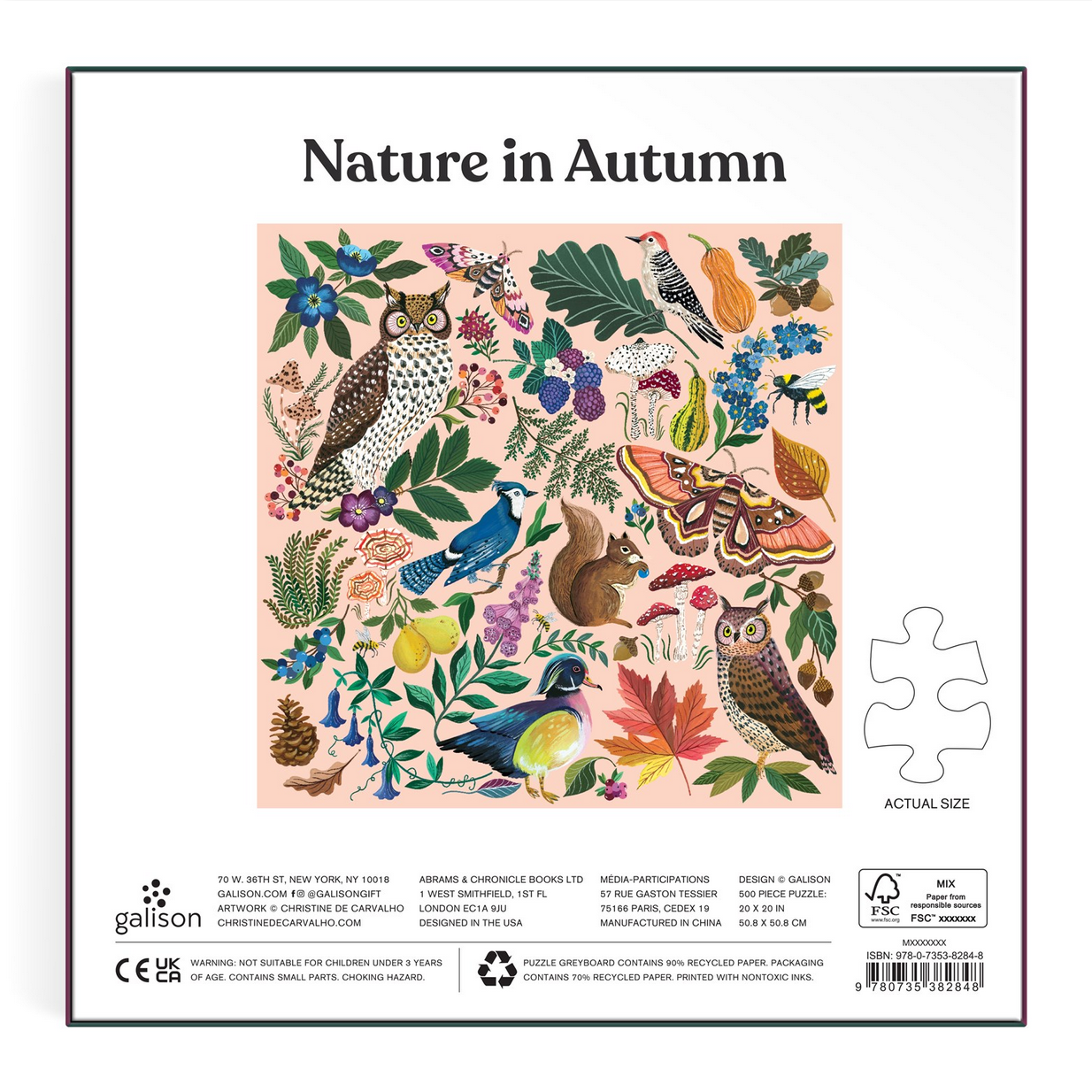 Chronicle Books  Nature in Autumn 500 Piece Puzzle