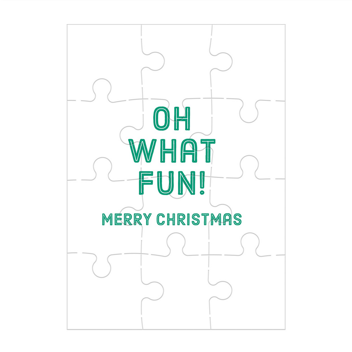 Christmas Critters Greeting Card Puzzle