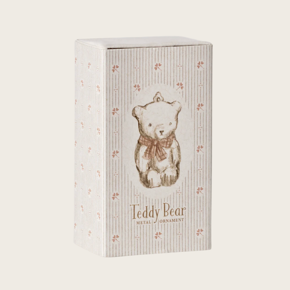 Metallic teddy bear ornament