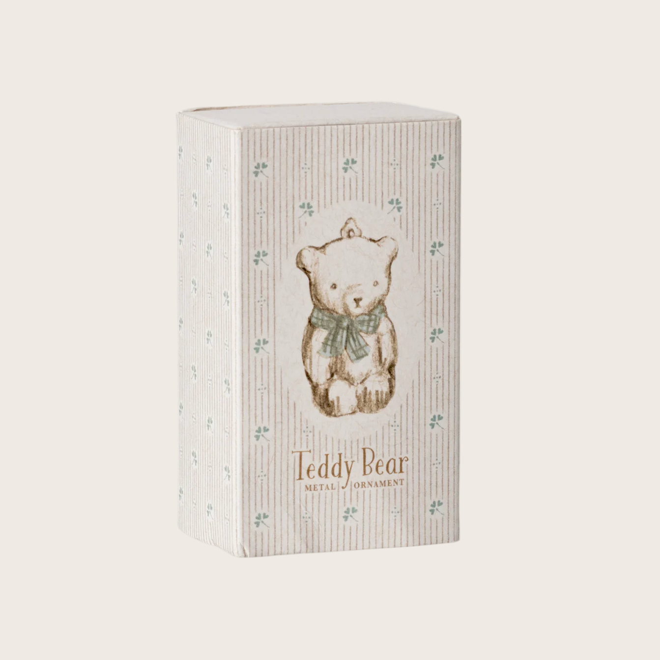 Product page of a teddy bear metal ornament