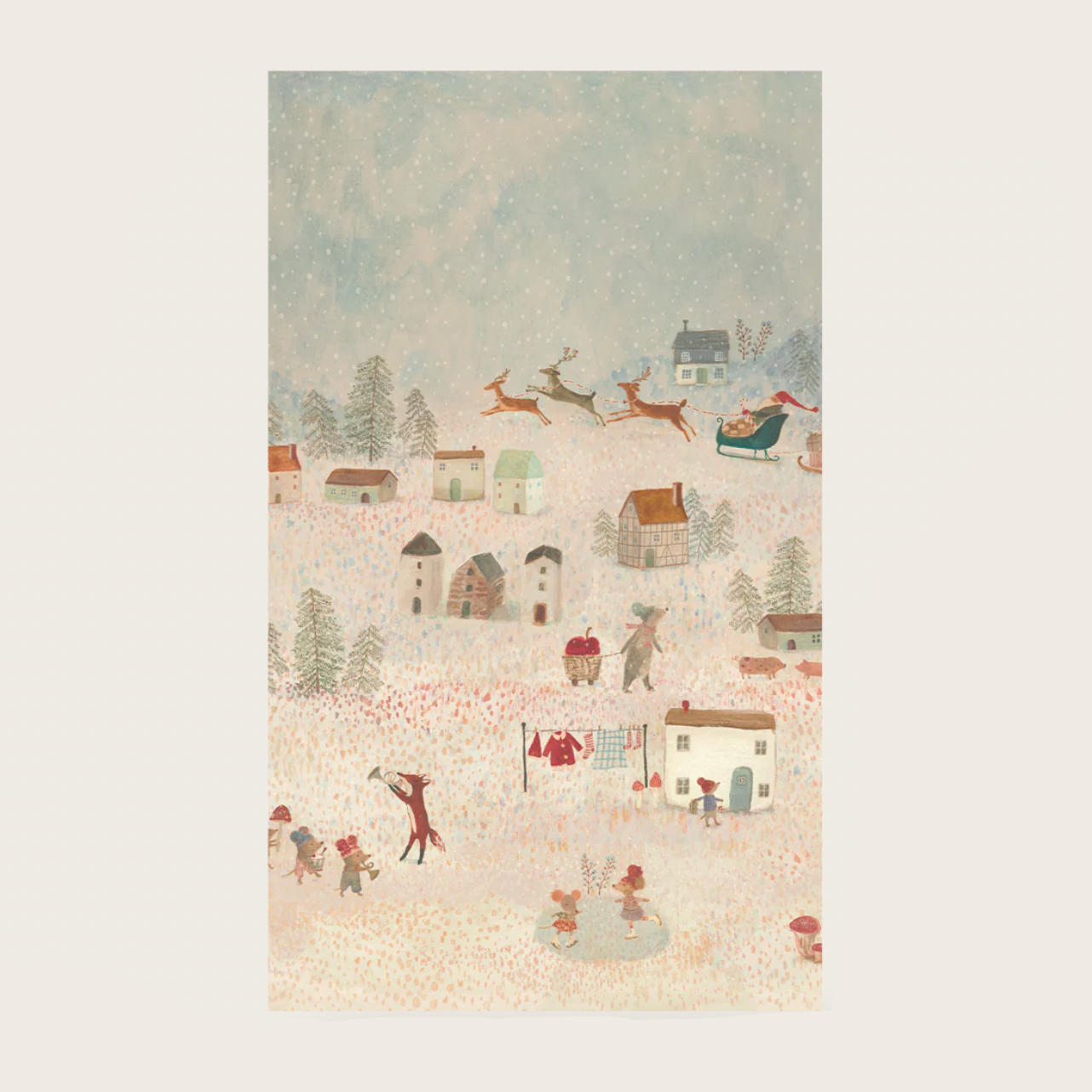 Gift wrap - Santa is coming -10 m