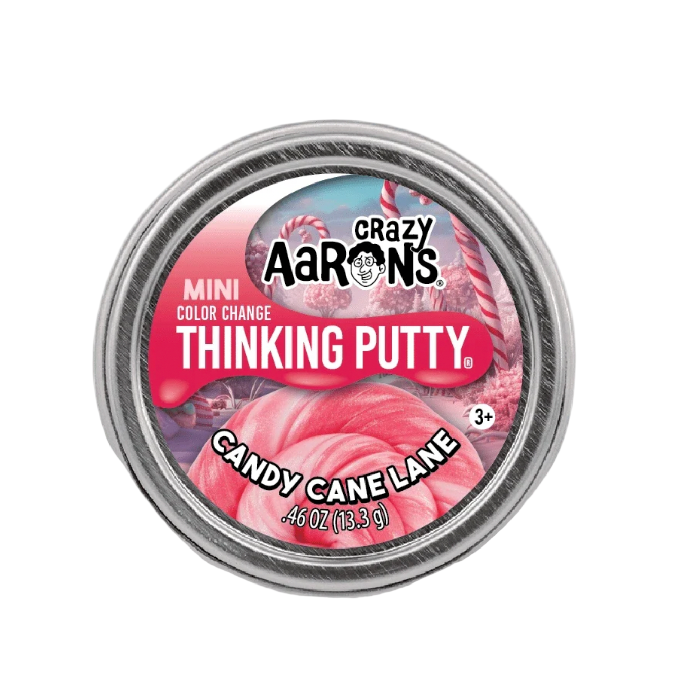 Crazy Aaron's Thinking Putty tin