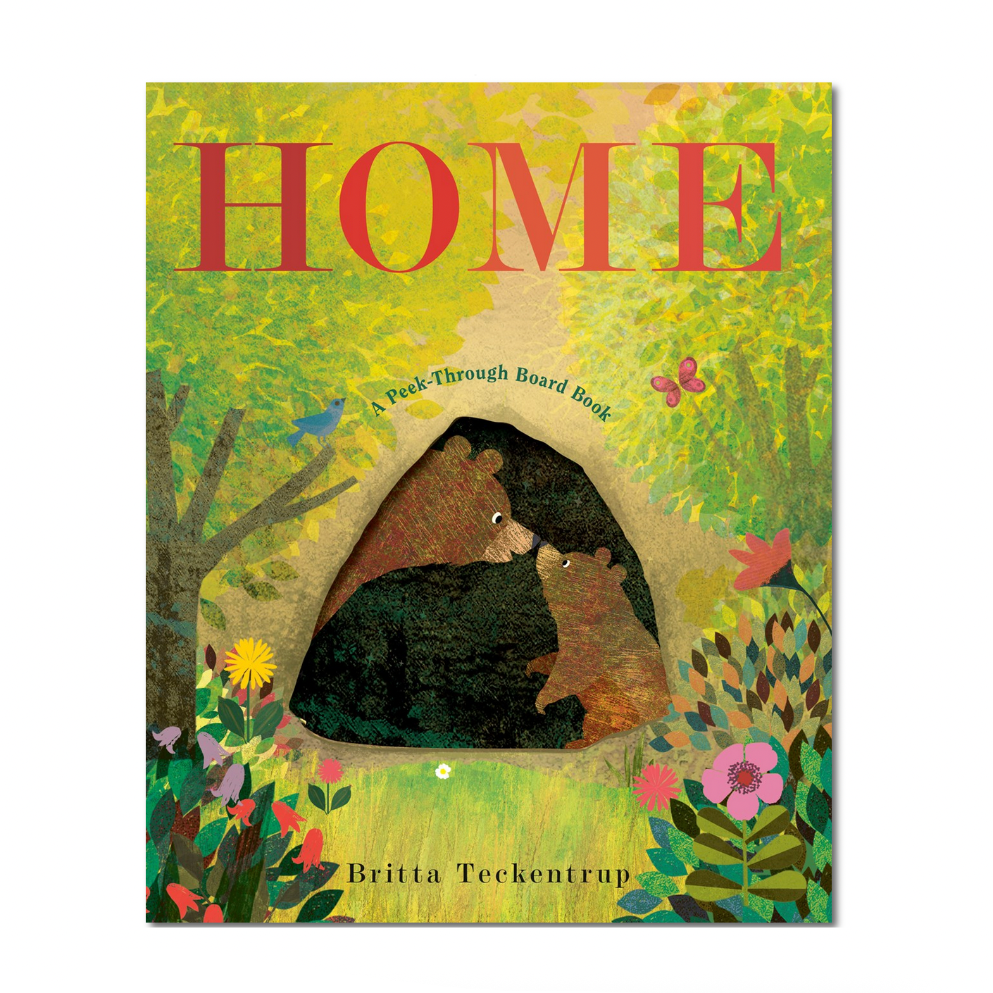 Book cover of 'Home' with two brears under a tree.