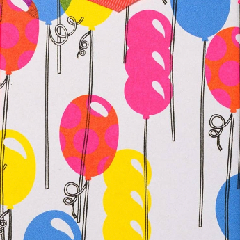 Balloons wrapping paper -single sheet