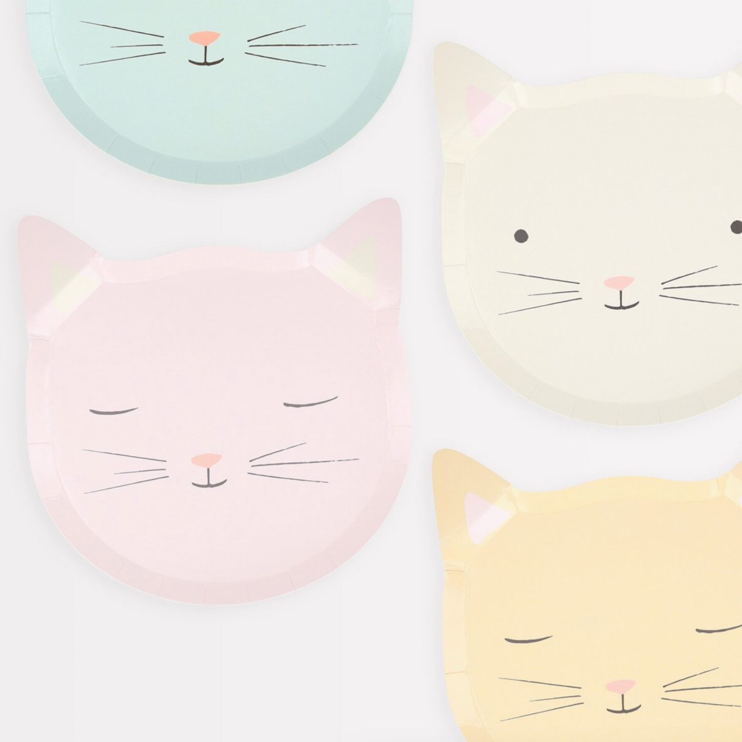 Cute Kitten Plates (8pk)