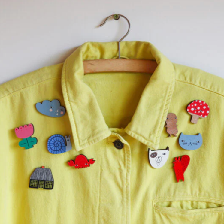 Crabby Pin Badge -Donna Wilson