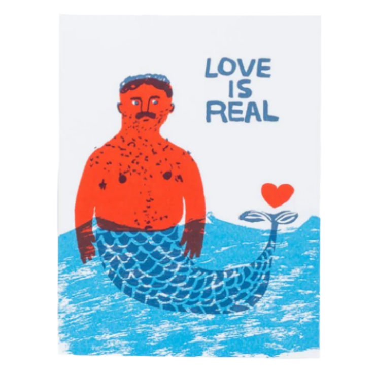 Love Is Real Letterpress Card