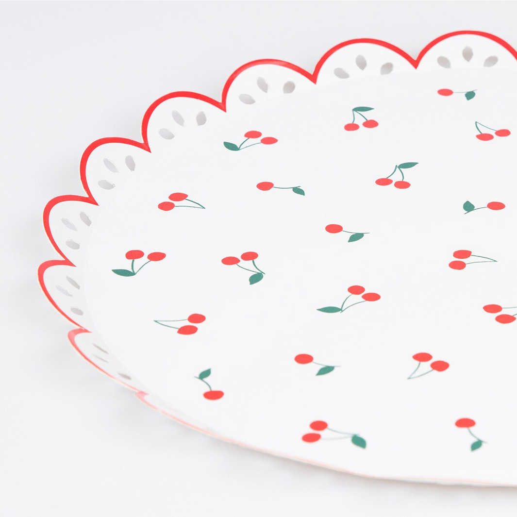 Cherry Pattern Dinner Plates