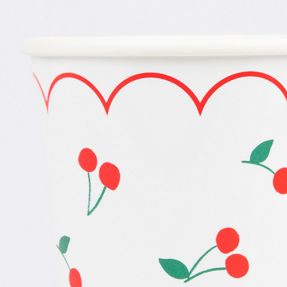 Cherry Pattern Cups
