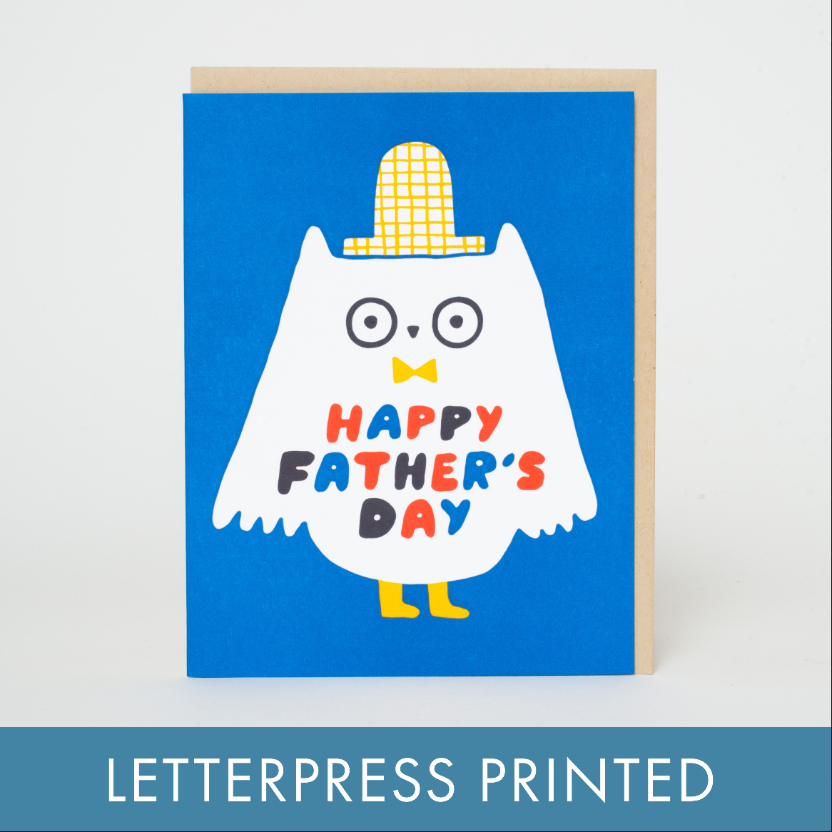 Father's Day Owl Letterpress Card - Suzy Ultman