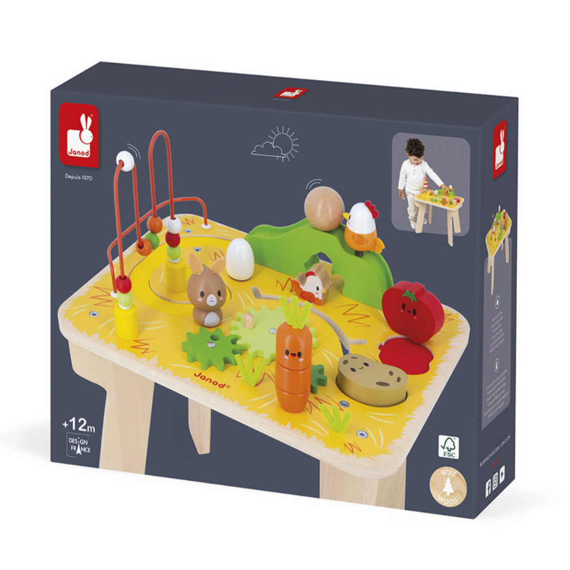 Farm Wooden Multi-Activity Table