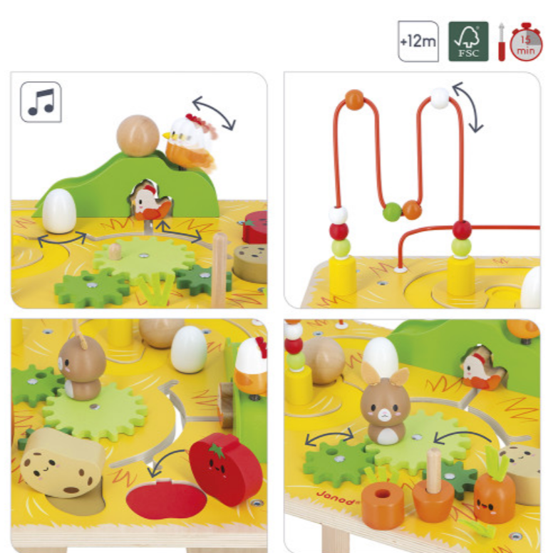 Farm Wooden Multi-Activity Table