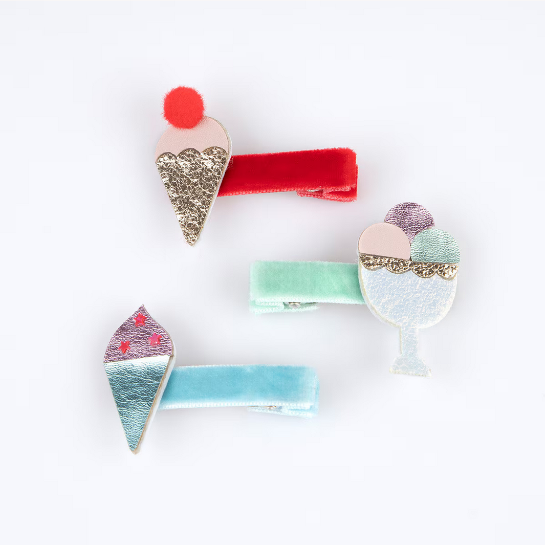 Ice Cream Hair Clips