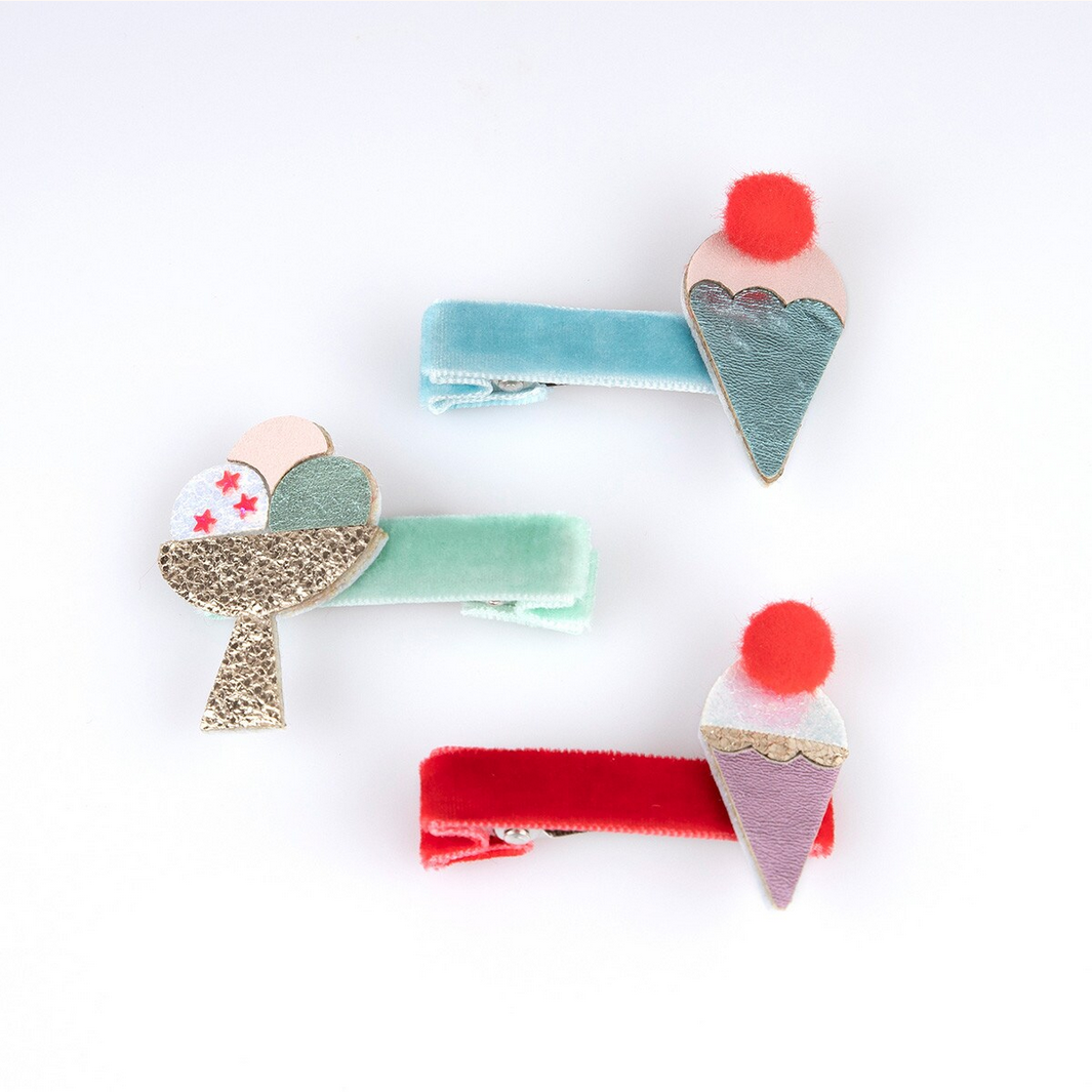 Ice Cream Hair Clips