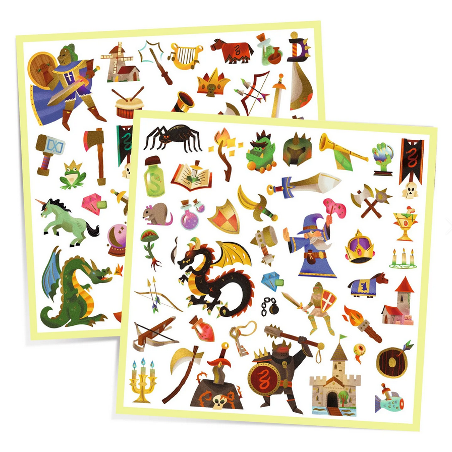 Medieval Fantasy Sticker Sheets
