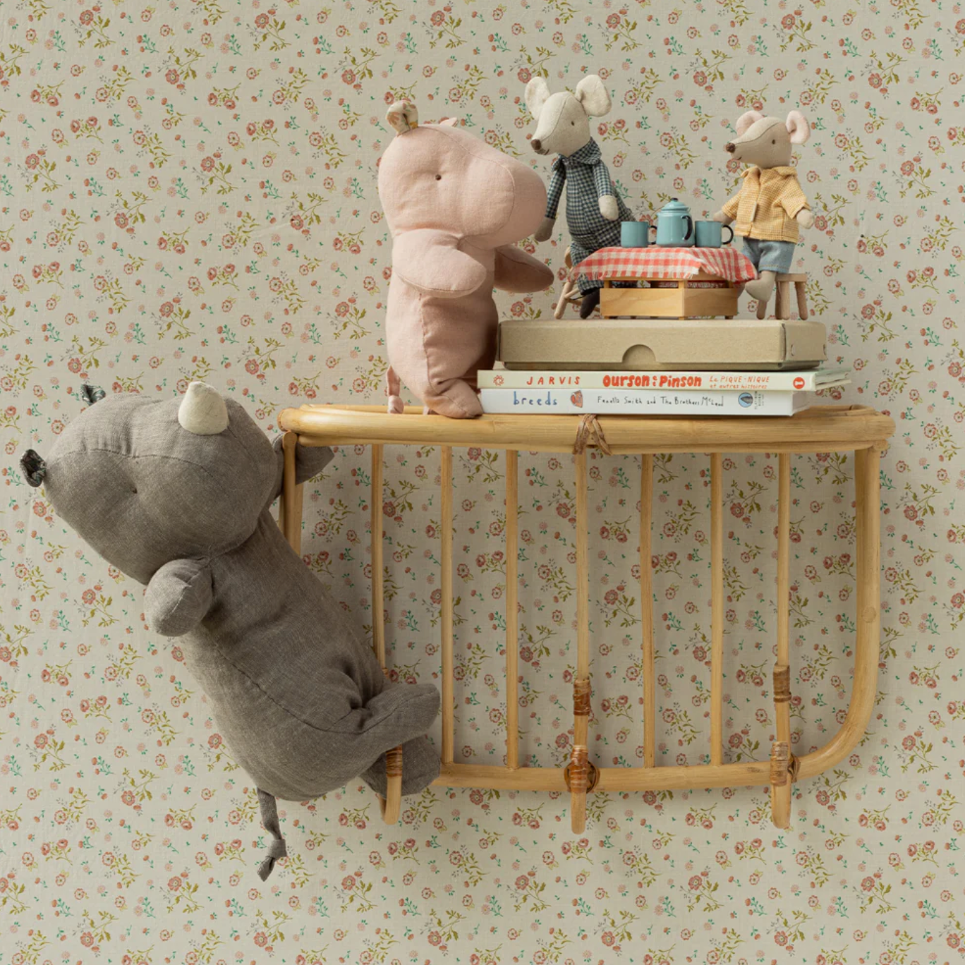 Small Hippo Soft Rose