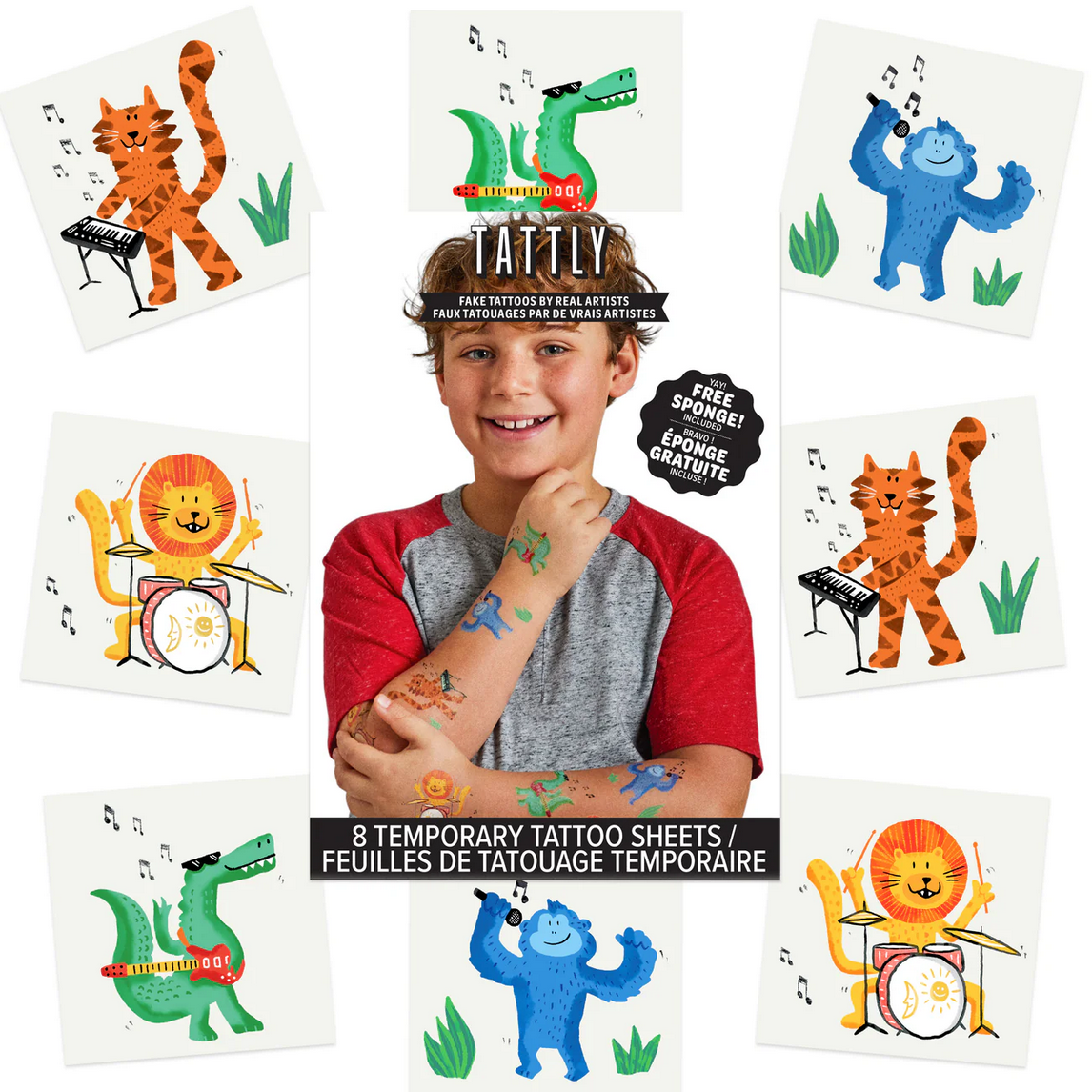 Jungle Band Tattoo Set