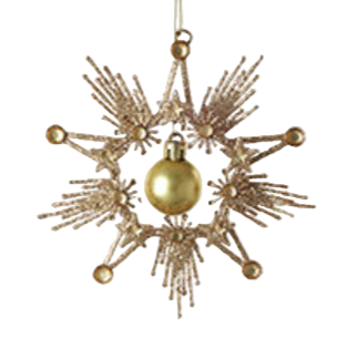 Starburst Dangle Ball Ornament
