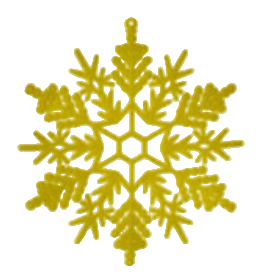 Flocked Snowflake Ornament