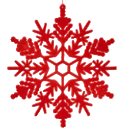 Flocked Snowflake Ornament