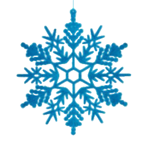 Flocked Snowflake Ornament