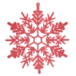Flocked Snowflake Ornament