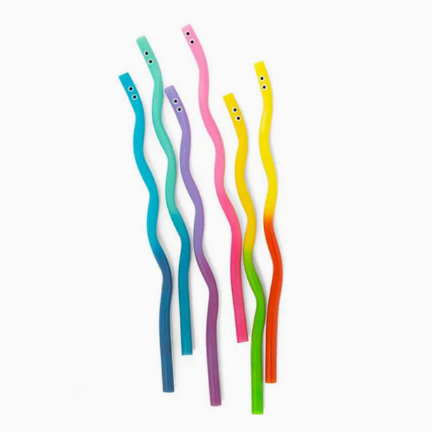 KIDOKI WIGGLYWORM COLORCHANG STRAWS