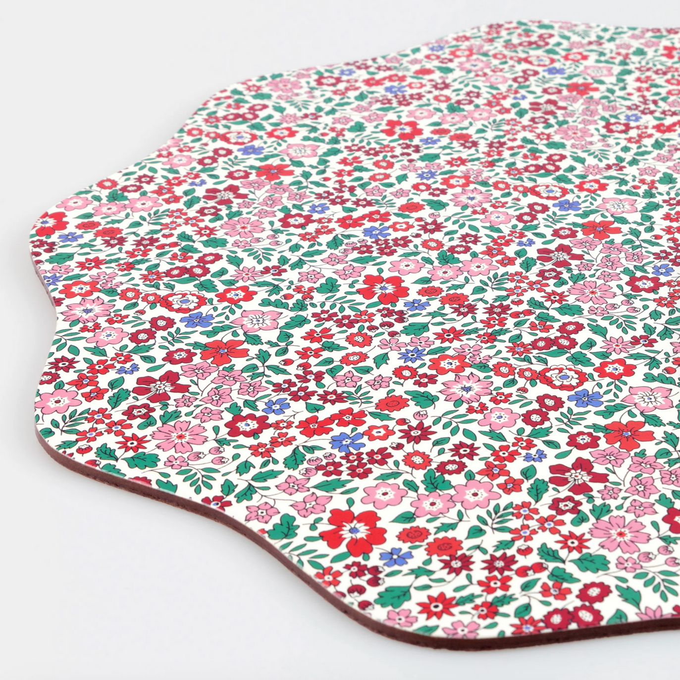 Floral patterned mouse pad on a white background