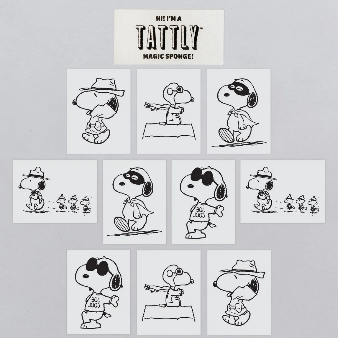 Many Faces of Snoopy Tattoo Tin