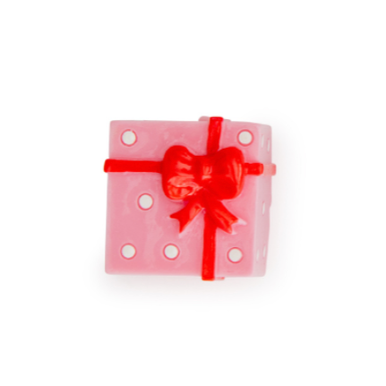 pink with a red bow lip gloss