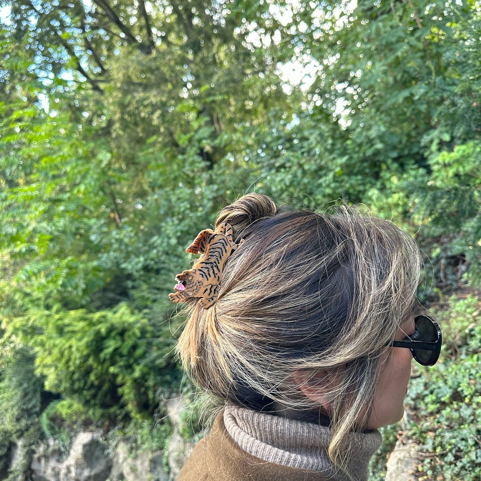 Hand-painted Tiger Animal Claw Hair Clip