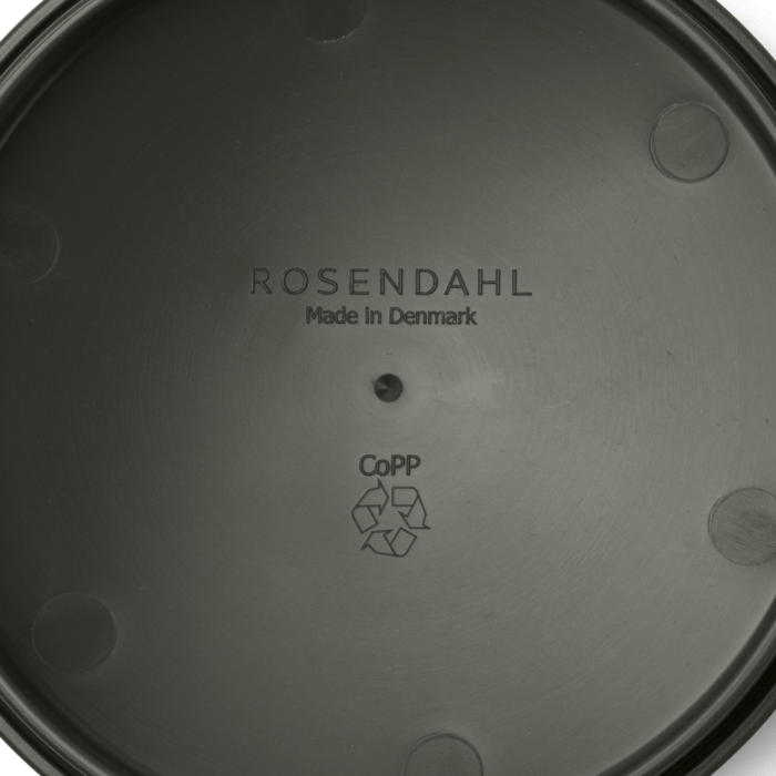 Rosenthal product with 'Made in Denmark' and CoPP logo on a dark background