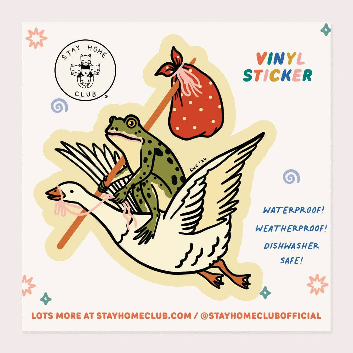 Goose Ride Vinyl Sticker