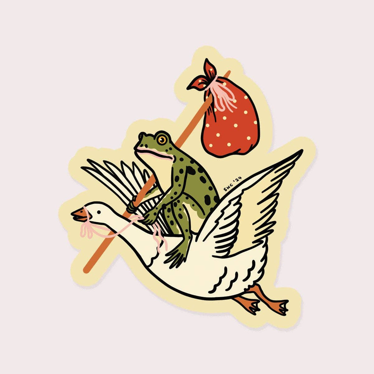 Goose Ride Vinyl Sticker